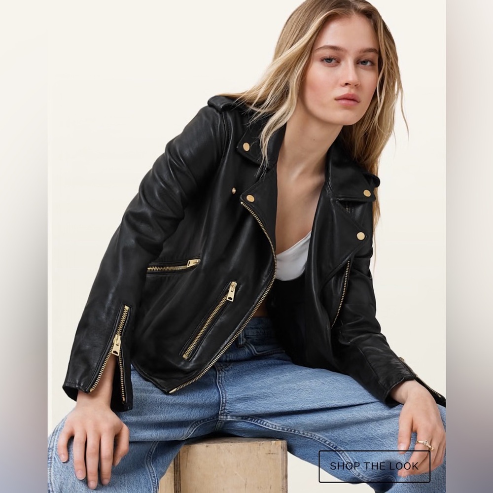 ALLSAINTS Balfern Black Leather Jacket
